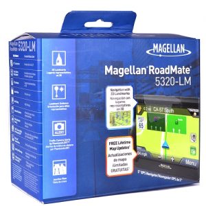 Magellan RoadMate 5.0″ Touchscreen Portable GPS System w/North American Maps & Free Lifetime Map Updates