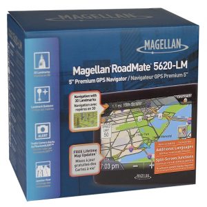 Magellan RoadMate 5.0″ Touchscreen Portable GPS System w/North American Maps & Free Lifetime Map Updates