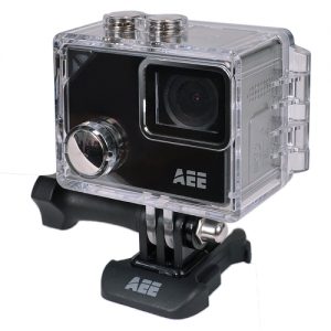 AEE LYFE Silver 4K Action Camera w/Time Lapse, Slow Motion, 1.8″ Touchscreen Display & Waterproof Housing