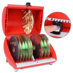 DiscGear Selector 50FX 50-Disc CD Case w/Title Sheet (Red)