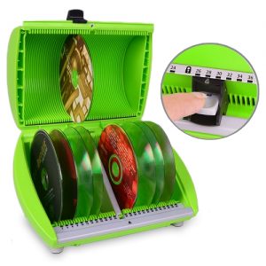 DiscGear Selector 50FX 50-Disc CD Case w/Title Sheet (Lime Green)