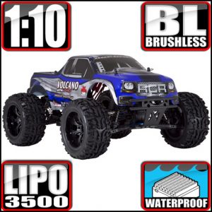 Home     Vehicle Search     Parts & Accessories     Current Models     Support     Blog  Cart ($365.50) 	 Volcano EPX PRO 1/10 Scale Electric Brushless Monster Truck