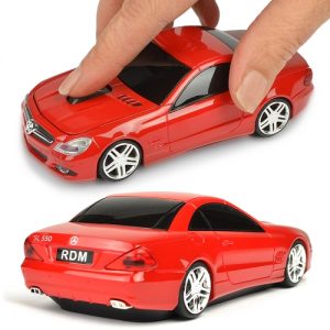 3-Button Road Mice Mercedes SL550 2.4GHz Wireless Optical Scroll Mouse w/Nano USB Receiver (Red)