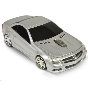 3-Button Road Mice Mercedes SL550 2.4GHz Wireless Optical Scroll Mouse w/Nano USB Receiver (Silver)